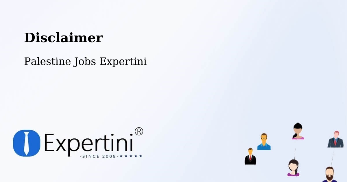 Disclaimer – Al Khalīl - Palestine Jobs Expertini