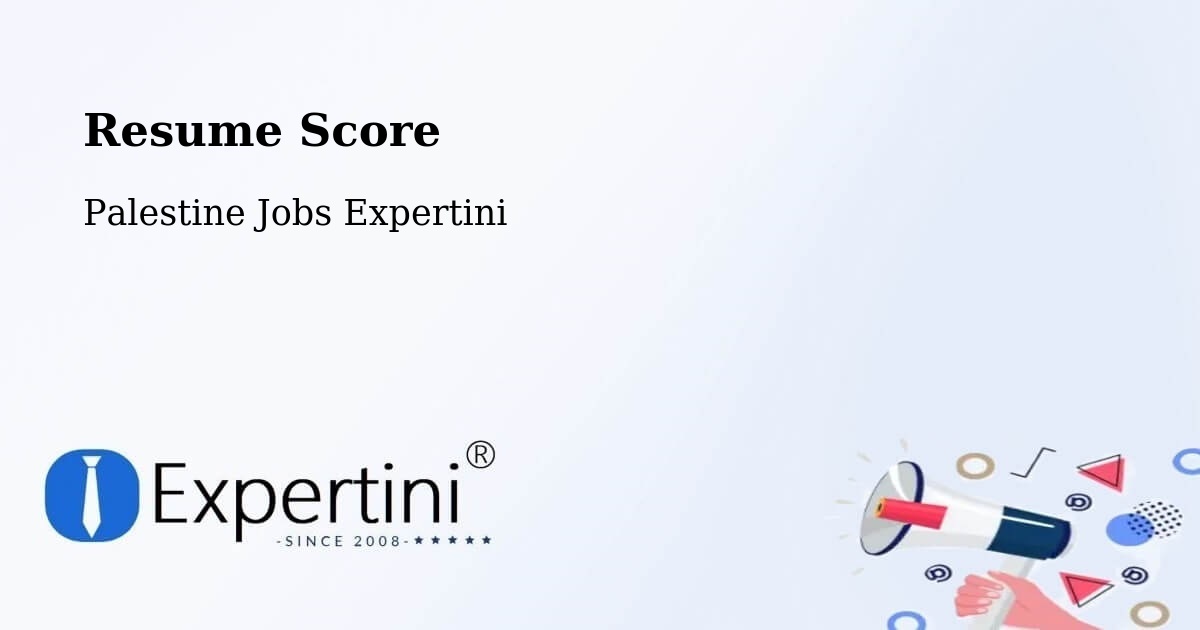 Resume Score & Job Description Match Tool – Al Khalīl - Palestine Jobs Expertini